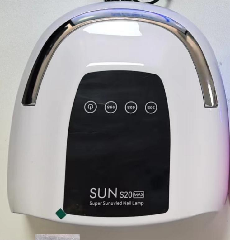 

S20max Перезаряжаемая умная лампа для ногтей: Быстросохнущий гель-лак, не затемняющий руки