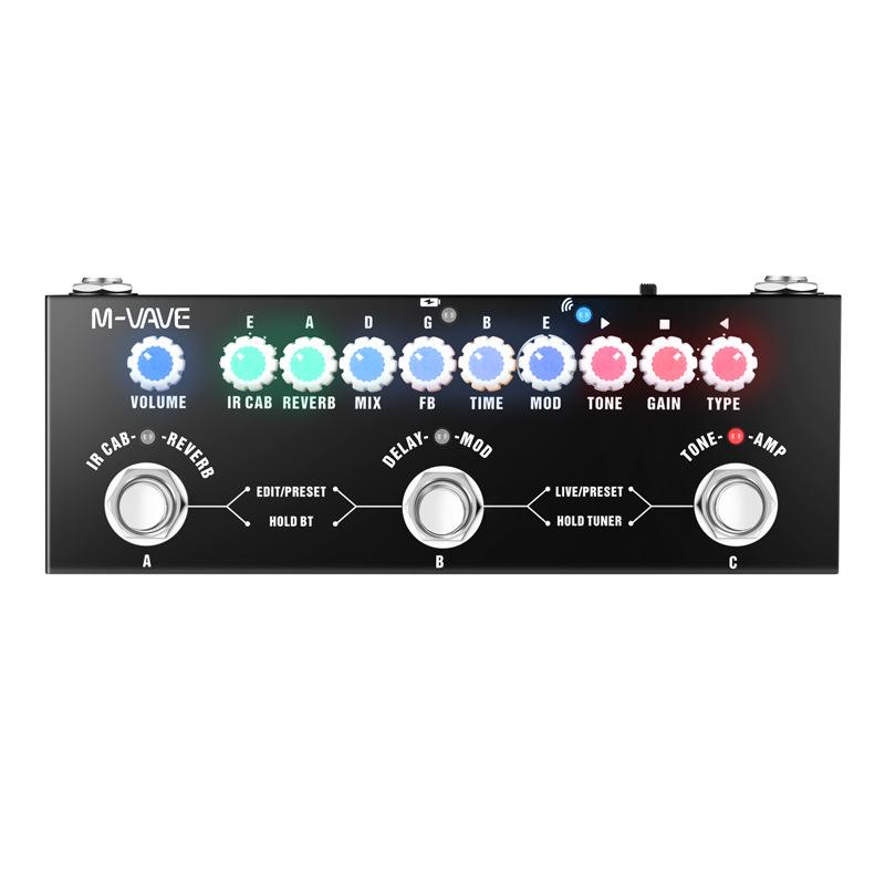 M-VAVE Cube Baby Multifunktionales E-Gitarren-Effektpedal - Trendiger Mini-Bestseller für Rockgitarristen