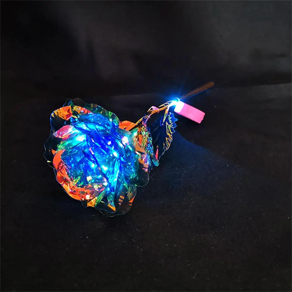 LED Glowing Rose Simulation Flower With String Lights For Christmas Anniversary Birthday Valentine's Day Gift Artificial Flower