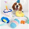 Durability Birthday Themed Dog Chew Toy Machines Washable Dog Chew Toy For Indoor Outdoor Playtimes