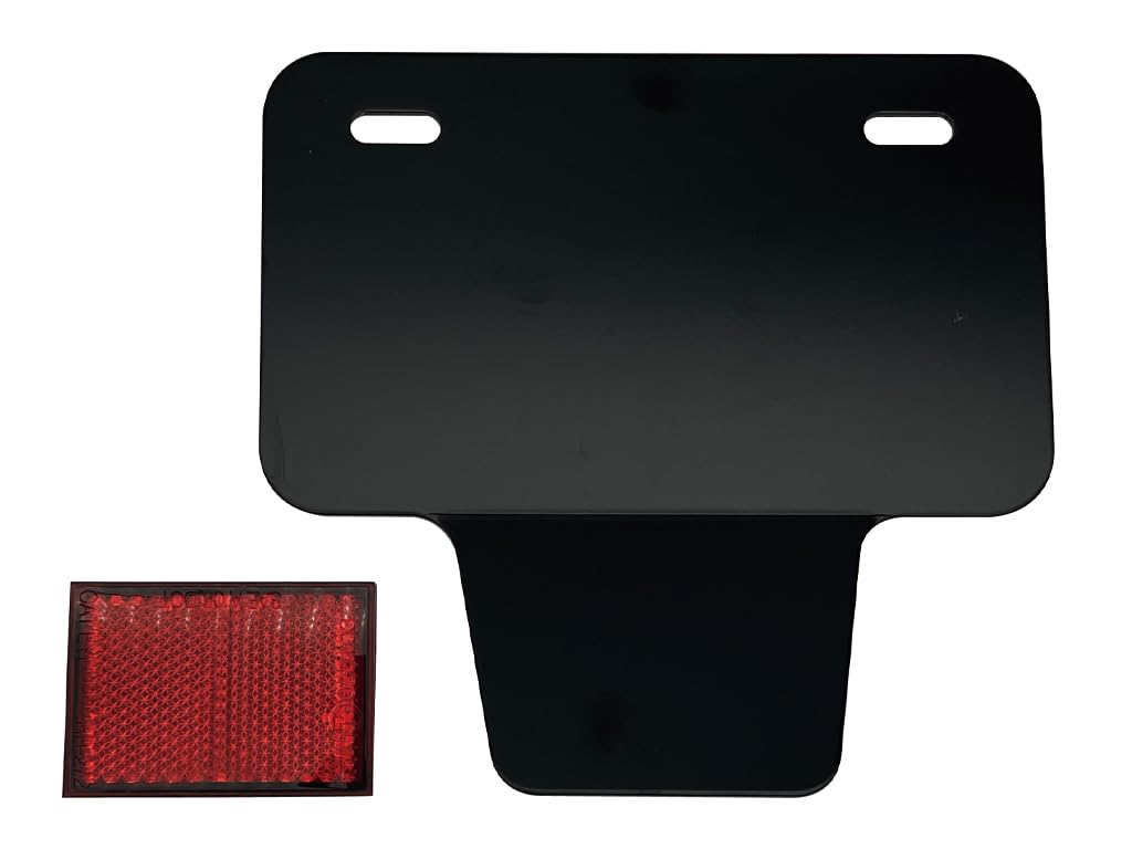 

Cf Posh 204047 License Plate Holder, Small Angle, For 50-125cc with Reflector, Black corner small чёрный