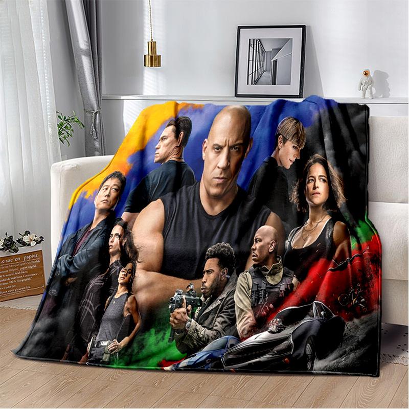 HD 10 Fast & Furious X 3D Printed Soft Plush Blanket,Flannel Blanket Throw Blanket for Living Room Bedroom Bed Sofa Picnic Kids
