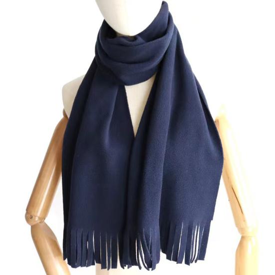 Women Scarf Solid Color Versatile Big Long Shawl with Tassel Trim Winter Essential Scarf Fashion Accessories