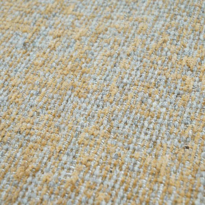 Tapis salon en laine jaune or 200x290