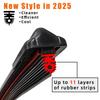 YONGRUN 1PC Wiper 19mm Car Windshield Wiper Blades 14"16"17"18"19"20"21"22"24"26"28" 11 Layer Rubber Wiper Automotive Parts