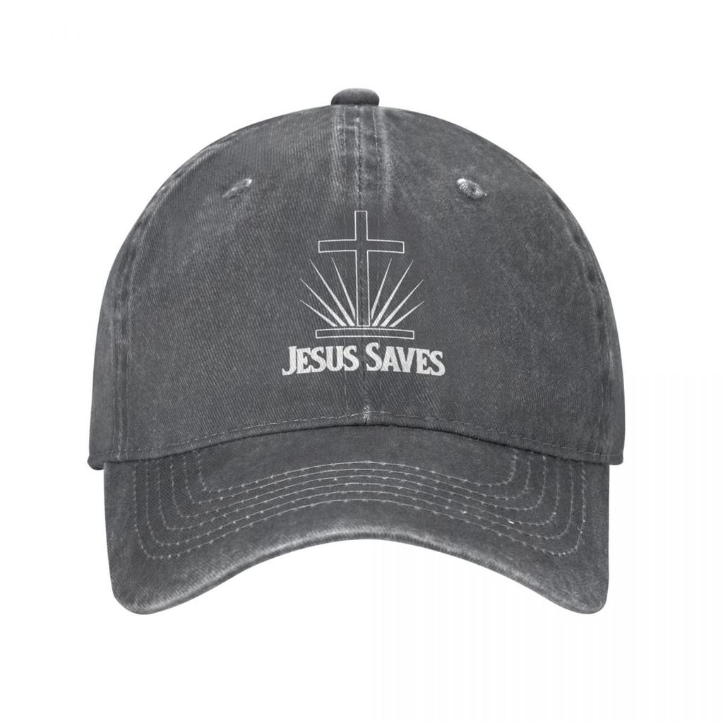 Vintage Washed Cotton Jesus Saves Christian Bible Design Baseball Cap Adult Unisex Baseball Hat Snapback Casquette