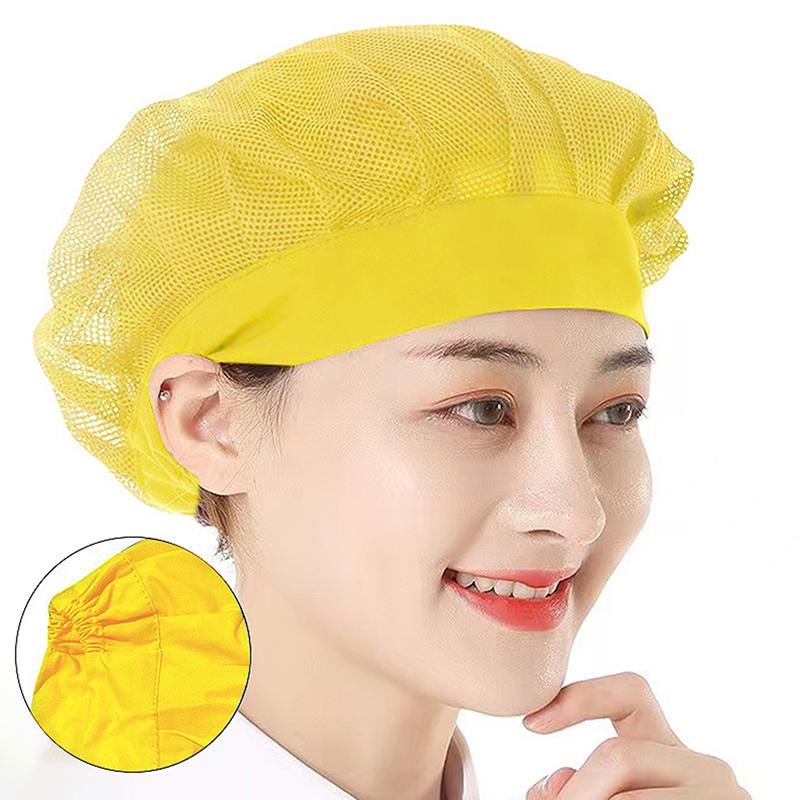 Factory Mesh Hat Mesh Ventilation Catering Canteen Kitchen Anti Falling Mesh Hat Factory Workshop Hair Gathering Hat Shawl Hat