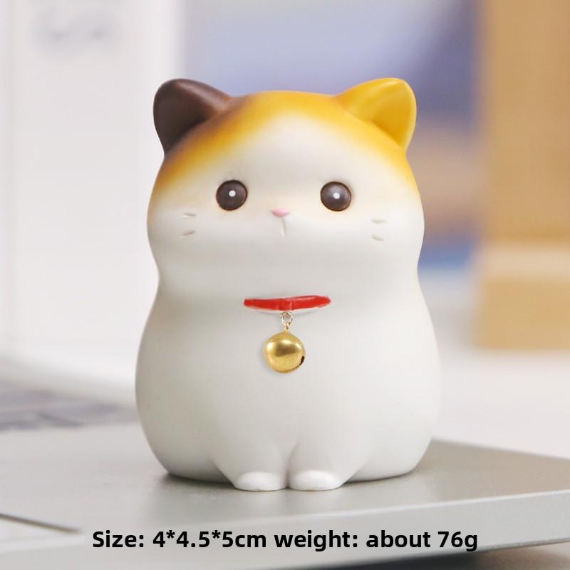 Cartoon Furui Cat FigurinesCute and Adorable Resin FigurinesOffice Desktop Resin Handicrafts