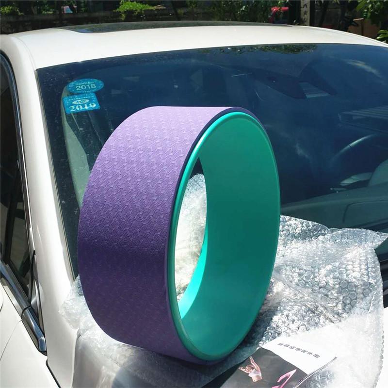 

Прочный, устойчивый к давлению, безопасный матовый внутренний круг, колесо для йоги, круг для пилатеса, вспомогательное колесо, круг для йоги, круг для йоги светло-фиолетовый