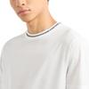 Emporio Armani Logo Letter Trim Round Neck Short Sleeve T-Shirt Men t-shirts Warm-White 6D1T95-1JOSZ-0101