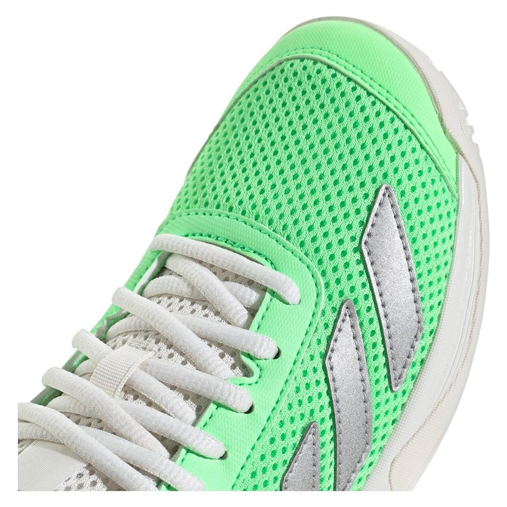 Adidas courtflash sneakers breathable Pure Teal/Silver Metallic/Lucid Lemon