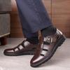 Leather Shoes Summer Men's Leather Shoes Business Casual Hollow Leather Sandals Men's Shoes