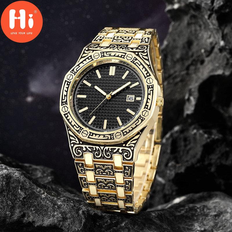 

Привет модные мужские часы спортивные часы роскошные мужские кварцевые наручные часы мужской подарочный браслет