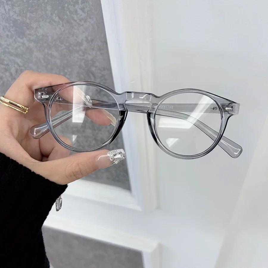 Square Anti Blue Light Glasses Fashion Retro Classic Women Men Computer Gaming Eye Protective Plain Spectacles