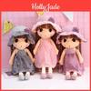 Adorable Sweetheart Plush Doll Pillow For Girls In Pink Crystal Ultra-soft Fabric 45cm
