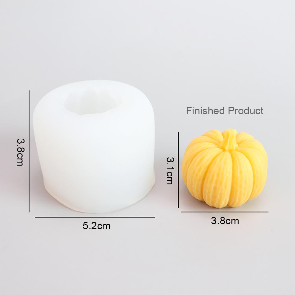 Silicone world 3D Pumpkin Candle Silicone Mold Chocolate Cake Baking Mold Resin Epoxy Aromatherapy Gypsum Handmade DIY Mold
