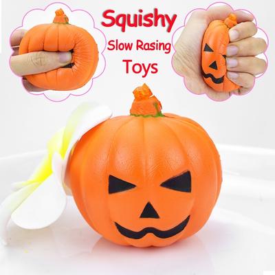 Halloween Pumpkin Squishy Slow Rising Toys Skull Jumbo Squishies Squeeze Toys Ornament Anti Stress Gifts for All People Scented Party Favors
