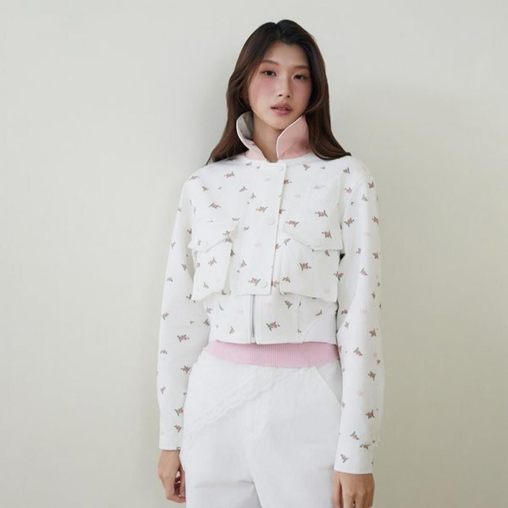 Egoist Floral Crop Work Jacket Es2ojk02 