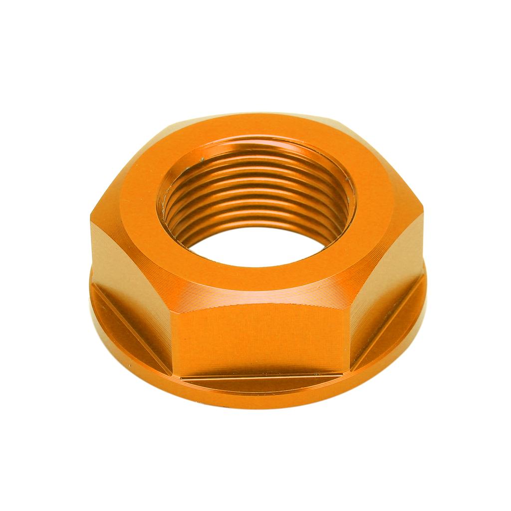 Motorcycle Rear Wheel Axle Nut M20xP1.5 Aluminum Replacement for Yamaha YZ125 YZ250 1999‑2021Yellow