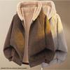 Men's American-Style Heavyweight Hooded PU Leather Winter Coat, Thick and Warm, Trendy Fashion for Couples