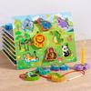 Animal Matching Magnetic Wooden Lacing Puzzle for Kids Ages 3-6