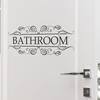 English Slogan Bathroom and Toilet Door Stickers for Home Beautification Wall Stickers