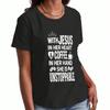 Jellyfish Queen Ladies Cotton T Shirt, Premium Cotton Graphic, Durable, Casual And Fashionable. Cute Sea Creature Illustration With Crown, Perfect For