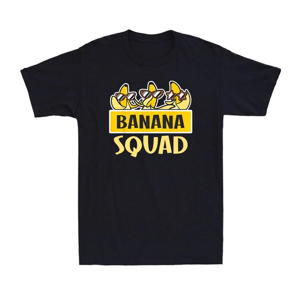 Banana Squad Let s Go Bananas Funny Bananas Fruit Lover Meme Adult Men s T-Shirt S