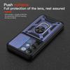 KEYSION Shockproof Armor Case for Realme C85 5G Slide Camera Lens Protection Ring Stand Phone Back Cover for OPPO Realme C85 Pro