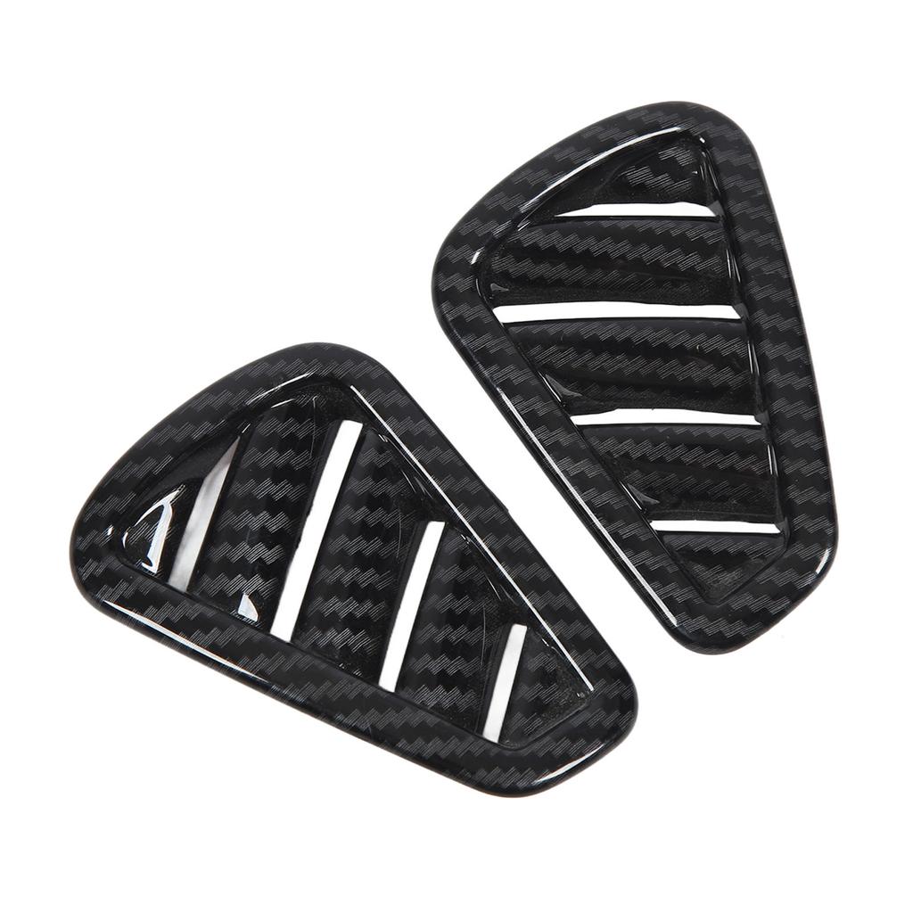 1Pair Dashboard Air Outlet Vent Cover Carbon Fiber Pattern Dashboard Side Air Vent Cover Replacement for Benz A‑Class
