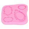 Frame Mold 4 Types Silicone Fondant Cake Chocolate Decorating Mould for Cooking Baking