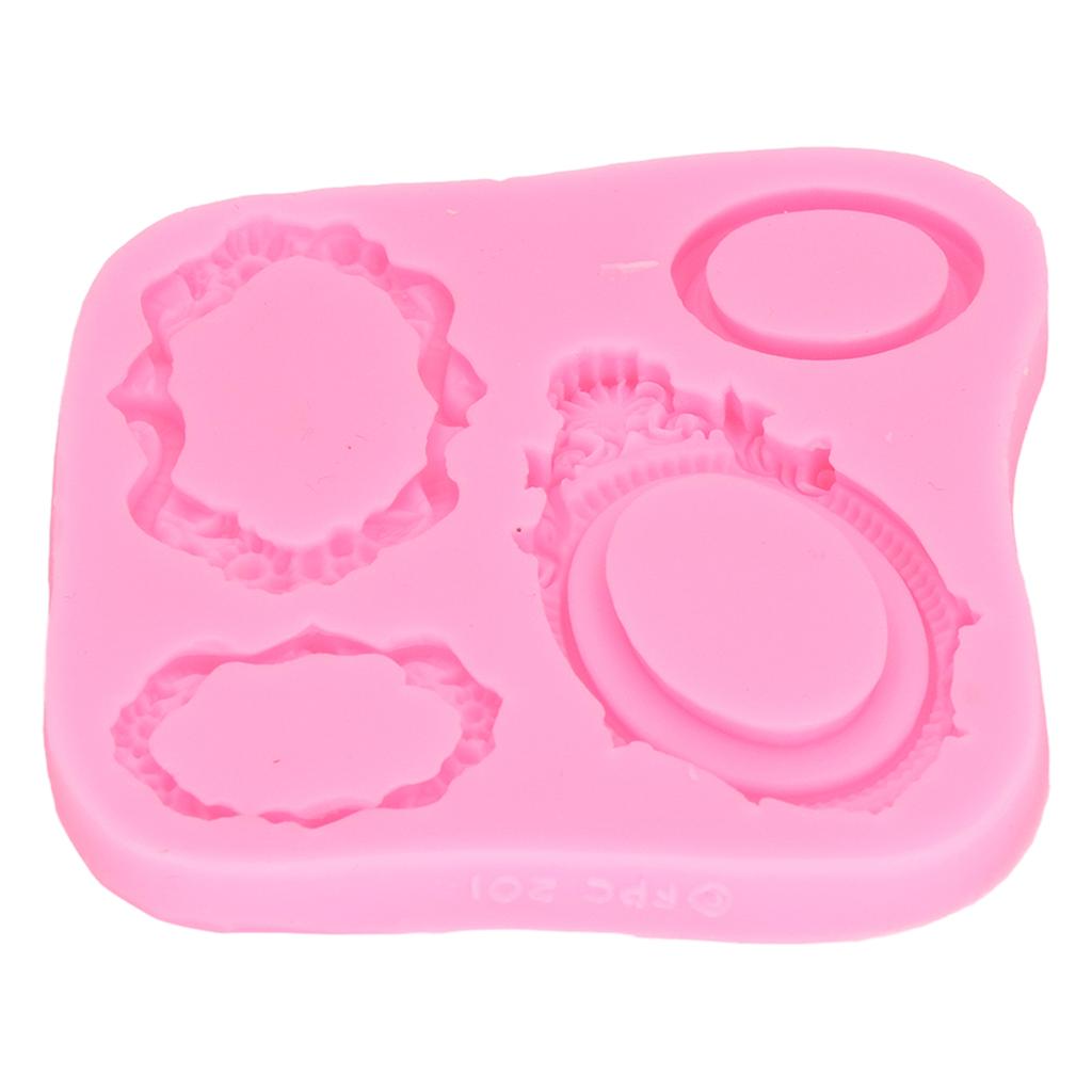 Frame Mold 4 Types Silicone Fondant Cake Chocolate Decorating Mould for Cooking Baking