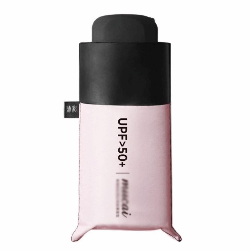 

Portable Sun Protection Umbrella Flat Design Sunny Umbrella Five Fold Sun Umbrella Daily Use розовый