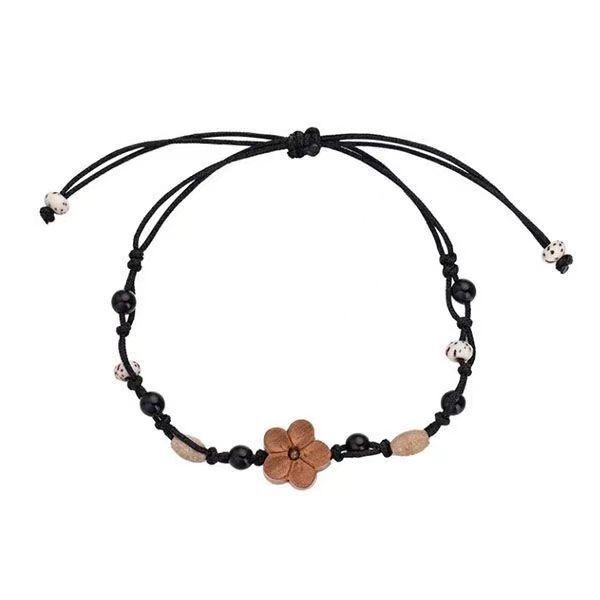 Chic Blossom Peach Adjustable Bracelet For Women Featuring Delicate Design Floral