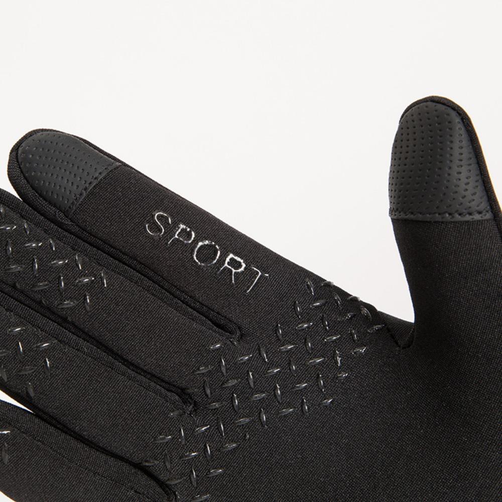 Outdoor sports warm gloves for both men and women, winter cycling, football, anti-slip, windproof, waterproof, touch screen, fleece