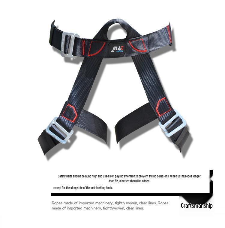 Outdoor Rock Climbing & Fire Rescue Half-Body Sit Harness
