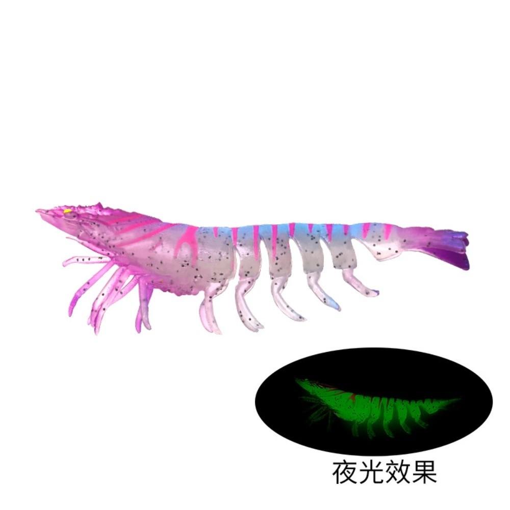 9.5cm 4.5g Soft Fishing Lure Hookless Prawn Fishing Bait Shrimp Fishing Lure  For Trout Fishing