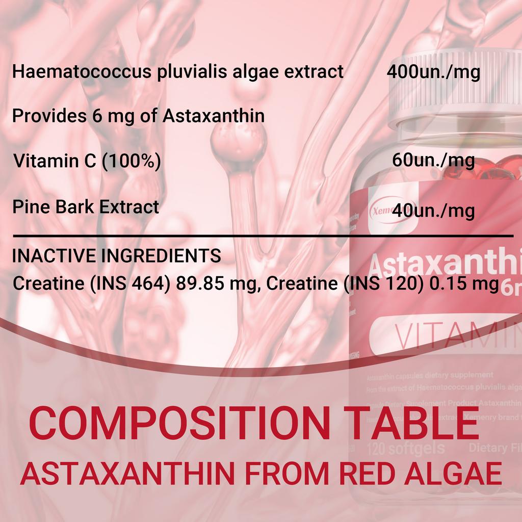 Astaksantyna 6 mg – silny przeciwutleniacz Haematoccus Pluvialis, zdrowie serca
