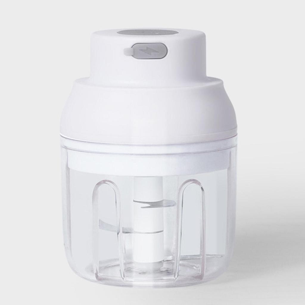 Portable Electric Garlic Chopper Mincer Kitchen Gadgets for Vegetable Fruits White