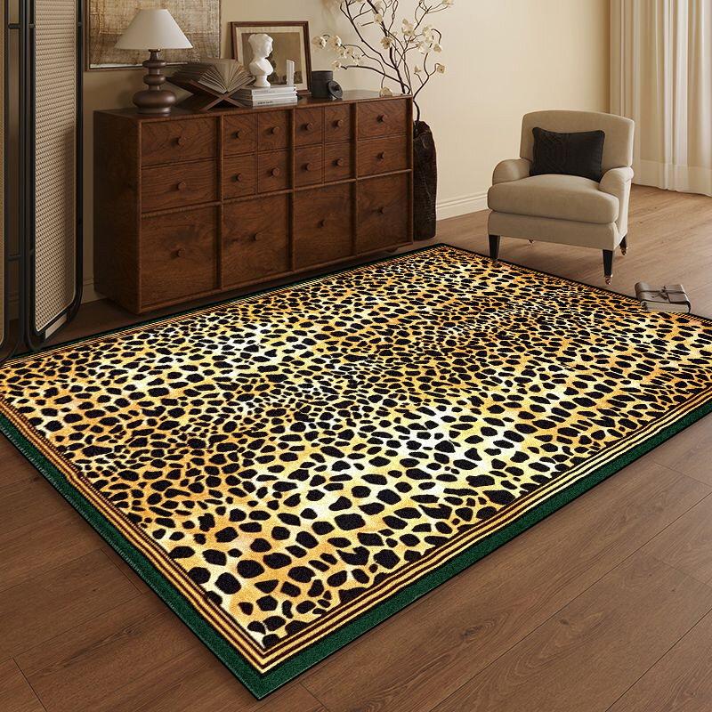 European Leopard High-grade Carpet Living Room Home Decoration Leisure Sofa Large Area Rugs Bedroom Bedside Non-slip Floor Mat