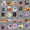 50pcs Gothic Style Halloween Stickers: Dark Retro Waterproof Decals for Journals & Notebooks