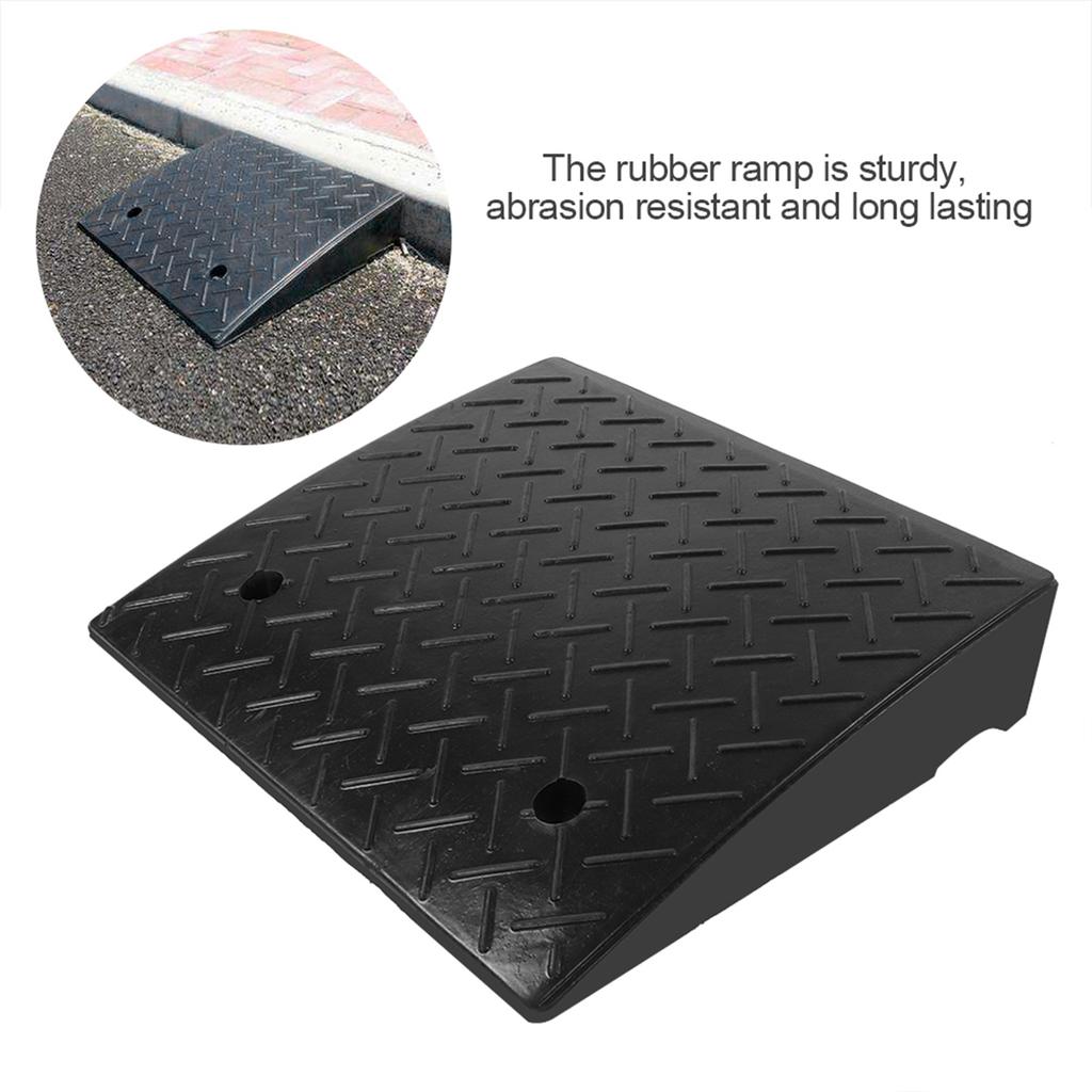 Heavy Duty Rubber Curb Ramps for Car Vehicle Motorbike Wheelchair Threshold Ramp Car Rubber Ramp Curb Ramp Rubber Curb Ramp