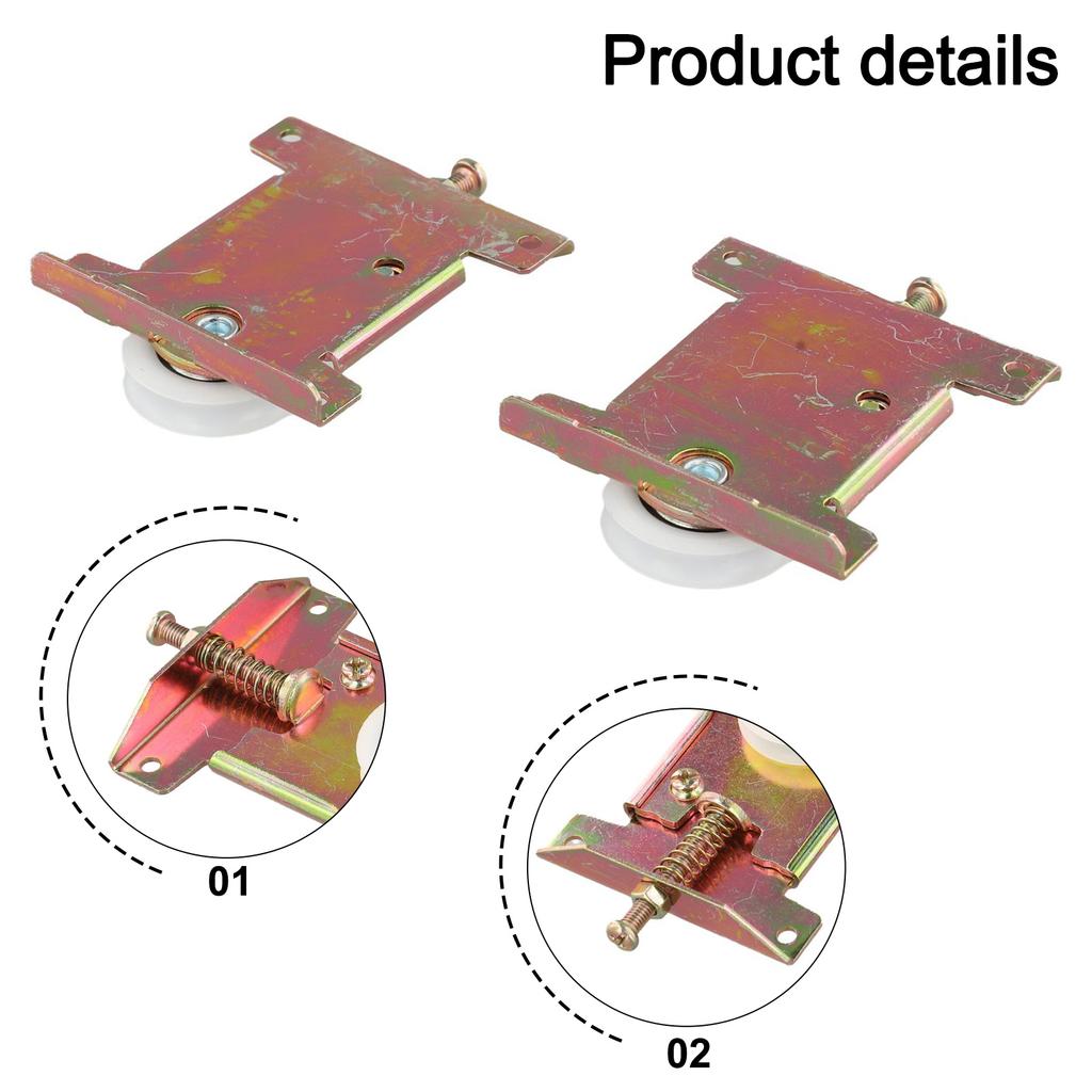 Lätt att installera Skjutdörrsrulle Guld U-spår Rulle Minskad Urspårning Stabil Drift Lätt att Installera Snabb Installation