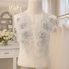 Rhinestones Lace Flower Applique Flower Design Clothing Applique Dress Patches  Evening Dress