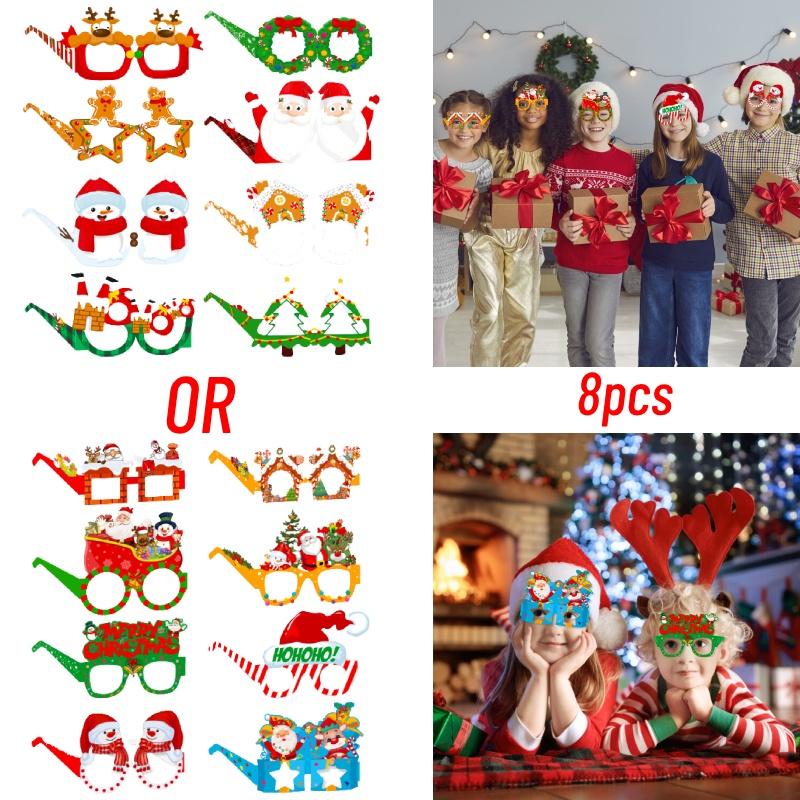 Fun Christmas Party Photo Props With Cartoon Design For Festive Decorations