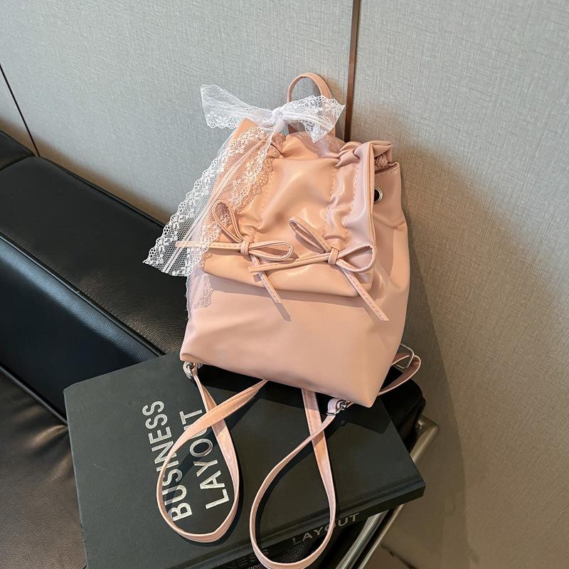 Niche Backpack Commuting Casual Backpack Handbag High-end Versatile Fashionable Comfortable Solid Sweet Cute Personality
