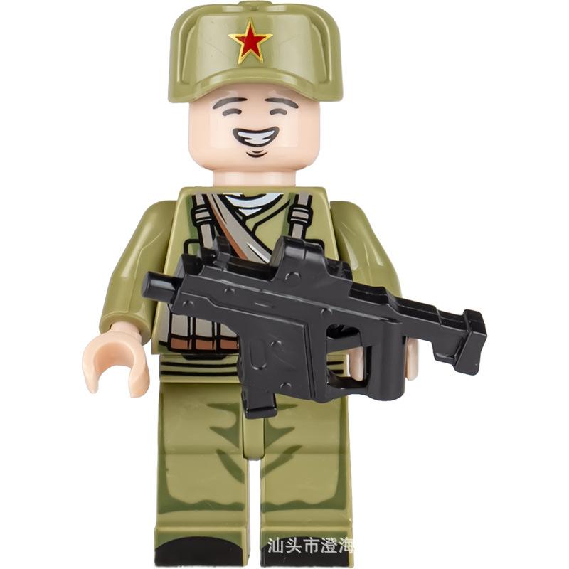 Ninja Warrior Superhero Doll With Weapon Single Building Block Assembly Toy