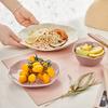 Nordische Unregelmäßige Perlenkeramikplatte Haushalt Obstsalatschüssel Nudelsuppe Dekorative Schüssel Kunst Flache Platte Restaurant Geschirr