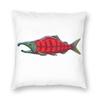 Pacific Salmon Sockeye Square Pillowcase Polyester Linen Velvet Printed Zip Decorative Throw Pillow Case Car Cushion Cover