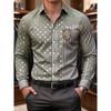 Men's coded shirt fashion elementsskin-friendly and delicate, spring and autumn base shirt